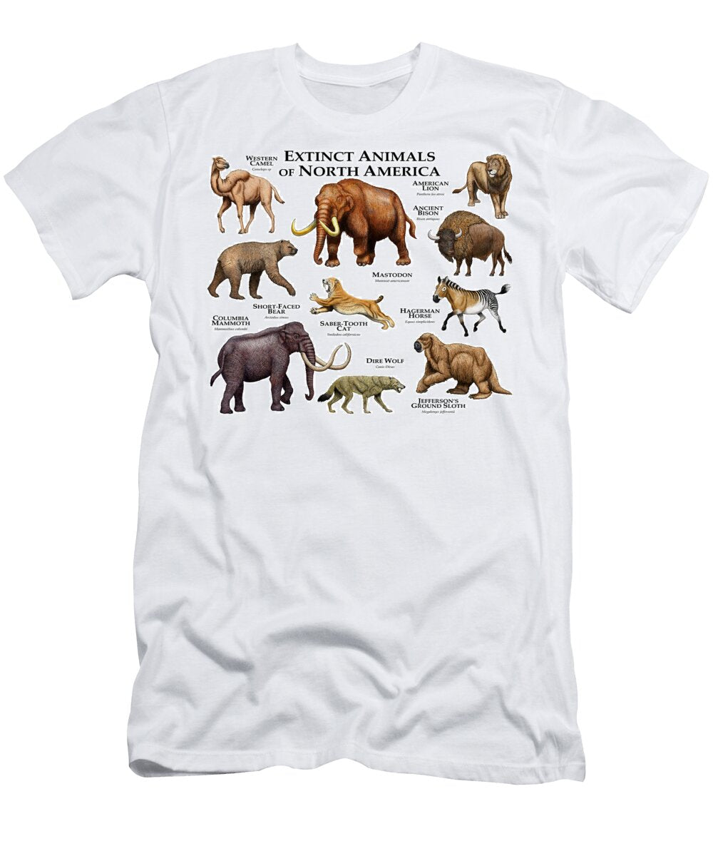 Extinct Animals of North America Roger Hall T-Shirt