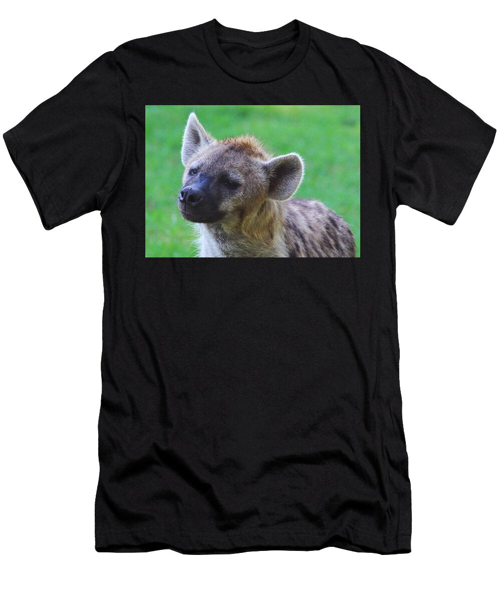 Hyena in a Green Field Brittney Powers T-Shirt