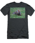 Hyena Resting on the Grass Brittney Powers T-Shirt