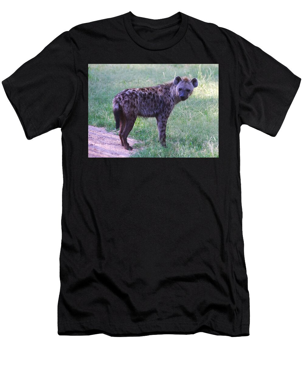 Hyena Standing on a Path Brittney Powers T-Shirt