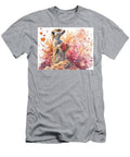 Loving Animal Heart Giving Animal a Curious Meerkat Standing Tall By Its Mound Holding a S Watercolo Elmer Powers T-Shirt