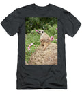 Meerkat and Pink Flowers Masha Batkova T-Shirt