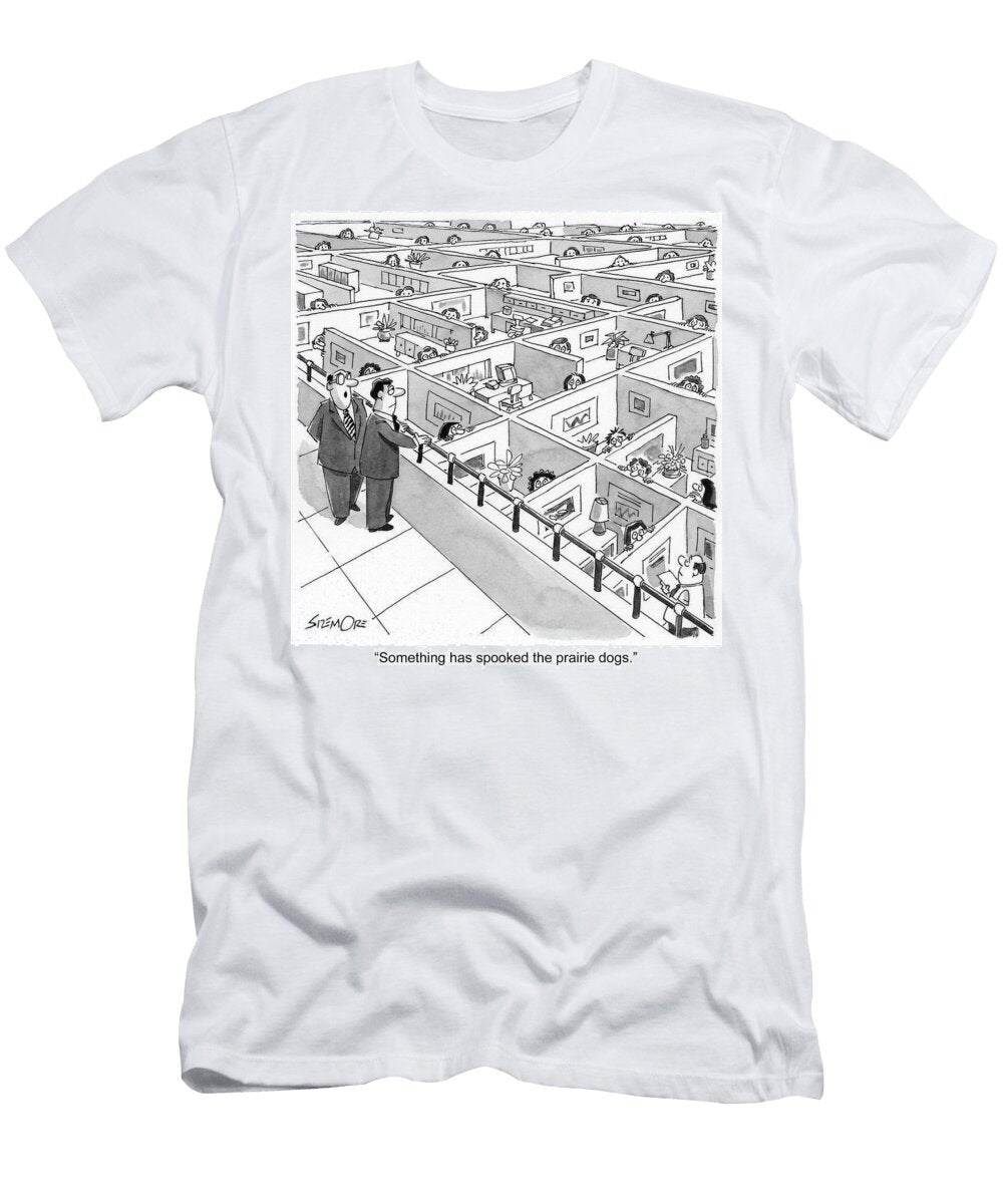 Something Has Spooked the Prairie Dogs Jim Sizemore T-Shirt