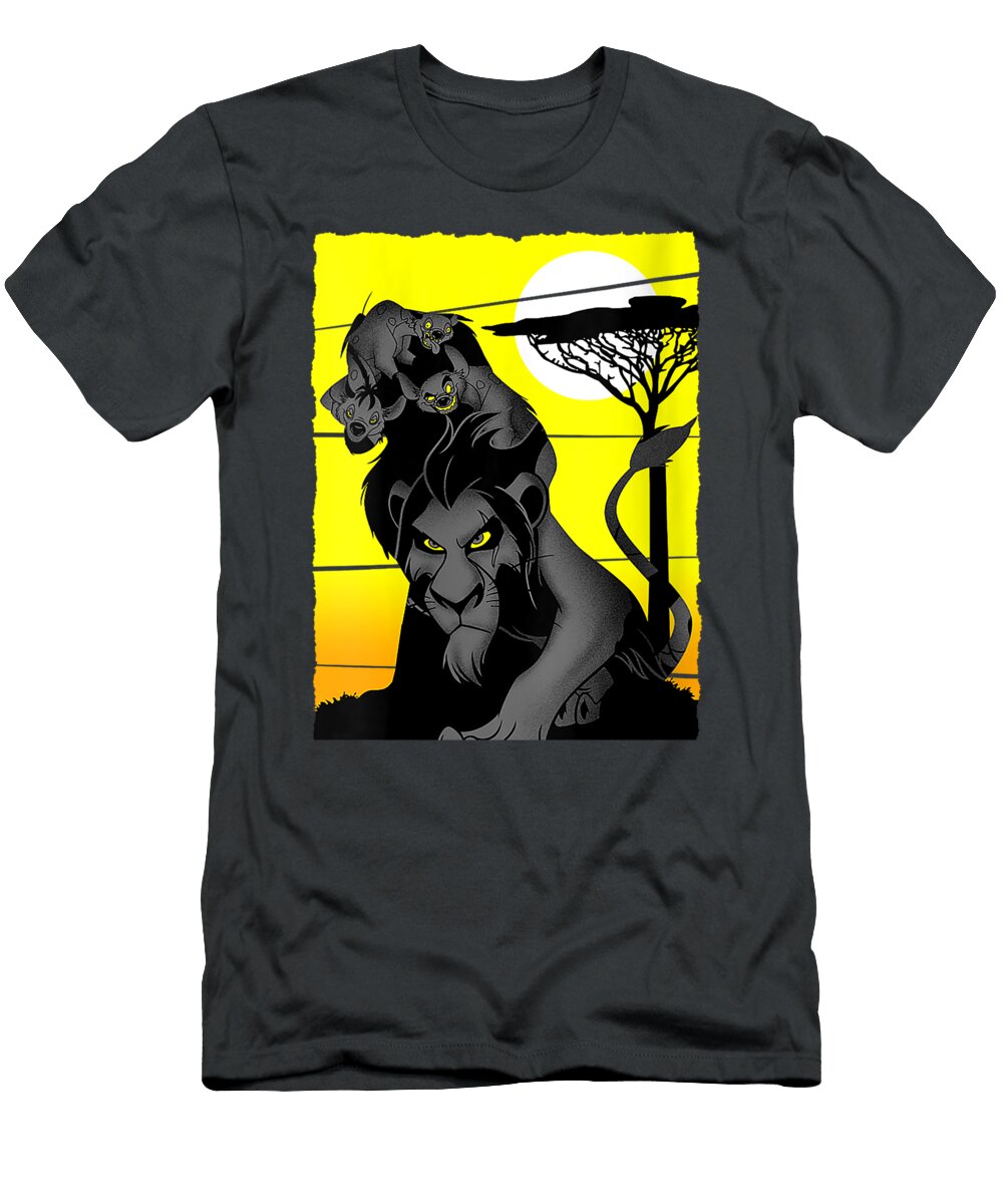 Womens Disney Lion King Scar and Hyenas Sahara Group Ellynu Lawi T-Shirt